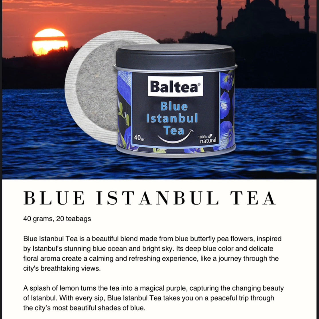 Baltea Blue Istanbul Tea 40g(20TB)|バタフライピーの青いハーブティー