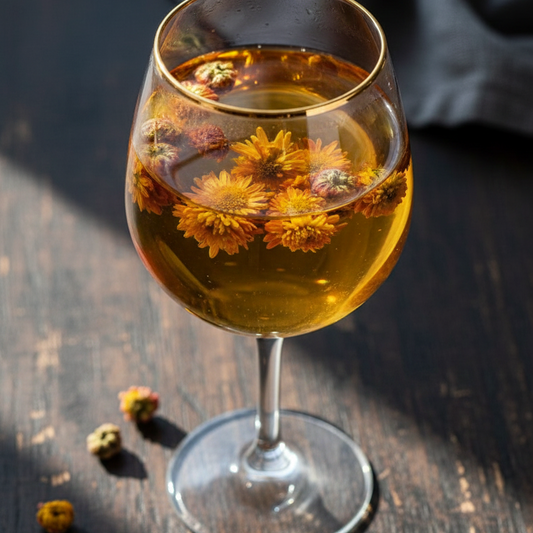魔女の胎菊 — 昆侖山脈の光を宿した、黄金の蕾